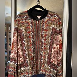 Xhilaration Multicolor Paisley Jacket